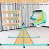 FC FUNCHEER Gymnastics Bar for Kids Ages 3-15, 35" to 60" Adjustable Height, 4FT Wide Base - Professional Kip Bar with 360 Stability & Fiberglass Crossbar, Easy Fold&Solid Design for Home Training view 2