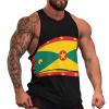 DLXHWD Flag of Grenada Men's Classic Tank Tops Muscle Tee Sleeveless T-Shirt for Bodybuilding Running M view 2