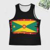 DLXHWD Flag of Grenada Men's Classic Tank Tops Muscle Tee Sleeveless T-Shirt for Bodybuilding Running M view 3