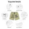 NineFit Basics Custom Short Men Personalized Shorts with Text Photo Logo Custom Swim Shorts Design Your own Mesh Lining Tan 3X-Large view 3