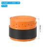 PATIKIL 43.3" Tennis Racket Grip Tape, 9 Pack Overgrip Perforated Absorbent Non-Slip for Badminton Fishing Rod, Orange view 2