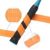 PATIKIL 43.3" Tennis Racket Grip Tape, 9 Pack Overgrip Perforated Absorbent Non-Slip for Badminton Fishing Rod, Orange view 3