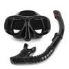 HBNOM Anti-Fog Panoramic Side-View Snorkel Mask, Grade Silicone Full Dry Top Snorkel Set, Wearable Myopia Lenses and Wear-Resistant PC Frames,150 Degree view 1