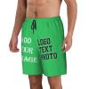 Custom shortss for Men Personalized Short with Text Photo Logo Custom Swimshort Design Your own Mesh Lining Spring Green Xx-Large view 4