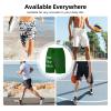 NineFit Basics Custom Short Men Personalized Shorts with Text Photo Logo Custom Swim Shorts Design Your own Mesh Lining Dark Green 3X-Large view 2