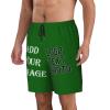 NineFit Basics Custom Short Men Personalized Shorts with Text Photo Logo Custom Swim Shorts Design Your own Mesh Lining Dark Green 3X-Large view 4