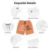 Custom shortss for Men Personalized Short with Text Photo Logo Custom Swimshort Design Your own Mesh Lining Sandy Brown Large view 3