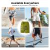 NineFit Basics Custom Short Men Personalized Shorts with Text Photo Logo Custom Swim Shorts Design Your own Mesh Lining Olive X-Large view 2