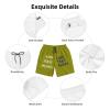 NineFit Basics Custom Short Men Personalized Shorts with Text Photo Logo Custom Swim Shorts Design Your own Mesh Lining Olive X-Large view 3