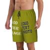 NineFit Basics Custom Short Men Personalized Shorts with Text Photo Logo Custom Swim Shorts Design Your own Mesh Lining Olive X-Large view 4