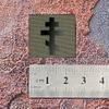Mini Orthodox Cross Crucifix Tactical Morale Patch [Ranger Green,Black] view 4