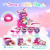 SULIFEEL Rainbow Unicorn Inline Skates for Kids with Adjustable Protective Gear Set Dazzle Small view 3