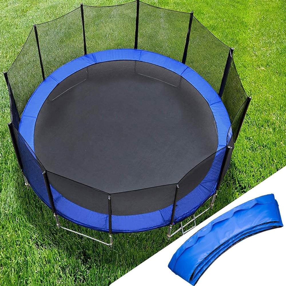 Trampoline Frame Pad Spring Cover Replacement | Trampoline Replacement Safety Pad | Waterproof Trampoline Accessories Spring Cover | Easy Install | Pad Fits Round Trampoline Frame 6/8/10/12/13/14 Ft