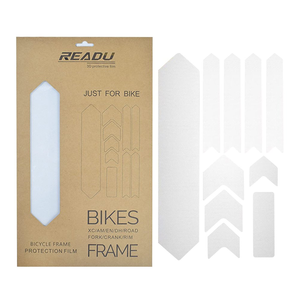 BEIDUOYANG Bicycle StickersBike Accessories, Frame for Sticker, High Impact Frame Guard, Mountain Protective Tape, Protects Your, Diamond pattern