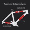 BEIDUOYANG Bicycle StickersBike Accessories, Frame for Sticker, High Impact Frame Guard, Mountain Protective Tape, Protects Your, Diamond pattern view 2