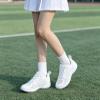 DADAWEN Girls Cheer Shoes White Cheerleading Shoes Dance Athletic Training Tennis Breathable Women Youth Lightweight Competition Cheer Sneakers White US Size 1 M Little Kid view 3