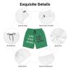 Custom shortss for Men Personalized Short with Text Photo Logo Custom Swimshort Design Your own Mesh Lining Sea Green Large view 3
