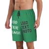 Custom shortss for Men Personalized Short with Text Photo Logo Custom Swimshort Design Your own Mesh Lining Sea Green Large view 4