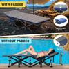 Slendor XXL Camping Cot, Oversized Camping Bed, 79" L x 32" W x 19" H Sleeping Cot with Mattress, Carry Bag, Camp Cot Bed for Travel, Guest, Support 900lbs, Blue Cot+ Grey Pad view 4