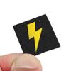 Mini Lightning Bolt Tactical Laser-Cut Patch [Black, Yellow] view 1