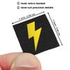 Mini Lightning Bolt Tactical Laser-Cut Patch [Black, Yellow] view 2