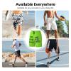 NineFit Basics Custom Short Men Personalized Shorts with Text Photo Logo Custom Swim Shorts Design Your own Mesh Lining Green Yellow X-Large view 2