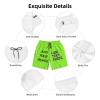 NineFit Basics Custom Short Men Personalized Shorts with Text Photo Logo Custom Swim Shorts Design Your own Mesh Lining Green Yellow X-Large view 3