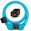 BEIDUOYANG Bike Accessories, Lock Cable 4 Digit Resettable Combination Cable Lock, Bicycles Code Lock Small Security Lock for Mountain, Black-regular style view 3