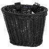 BEIDUOYANG Bicycle Bag,Bike Accessories, Childrens Bicycles Front Basket Waterproofs Plastic Wovens Bikes Basket Kid Bicycles Wicker Basket for Boy Girl, brown view 3