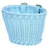BEIDUOYANG Bicycle Bag,Bike Accessories, Childrens Bicycles Front Basket Waterproofs Plastic Wovens Bikes Basket Kid Bicycles Wicker Basket for Boy Girl, brown view 4
