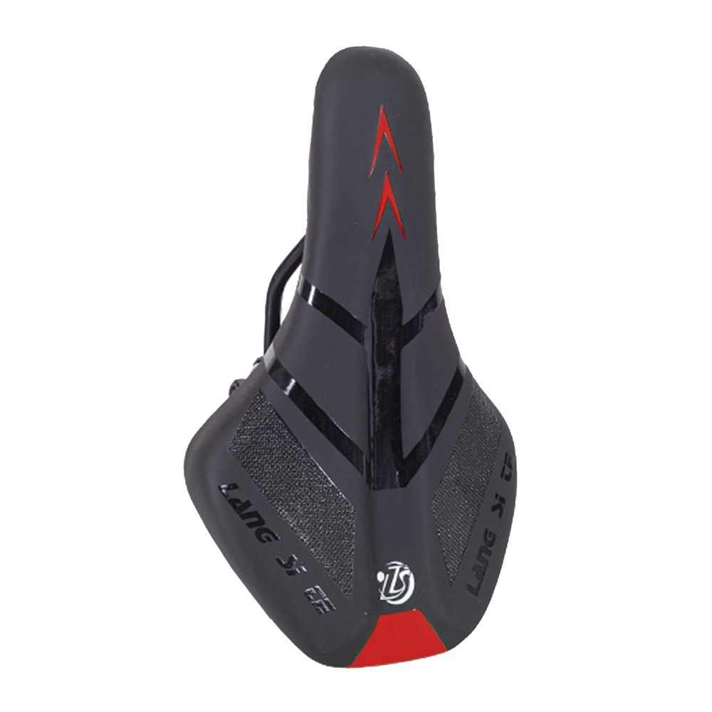 BEIDUOYANG Bicycle Seat,Bike Accessories, Comfortable Seat Cushion, City Bicycles Seat Memory Foams Waterproof Bicycles Saddle for Mountain Road Bikes, red
