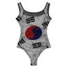 TAIZIYEAH Women's Swimsuits Flag of South Korea 1 Piece Swimwear Bathing Suits Training Soft M view 3