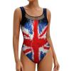 TAIZIYEAH Women's Swimsuits British Flag 1 Piece Swimwear Bathing Suits Training Comfortable 2XL view 1