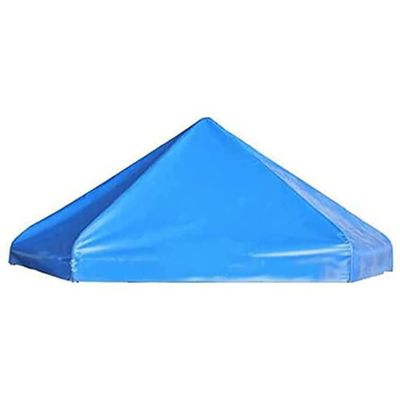 ZGFUSVFD 8ft,10ft,12ft,13ft,14ft,15ft Trampoline Top Canopy Fabric, Outdoor Trampoline Shade Fabric, Trampoline Top Cover Accessories (No Trampoline No Racks Only Canopy), Blue