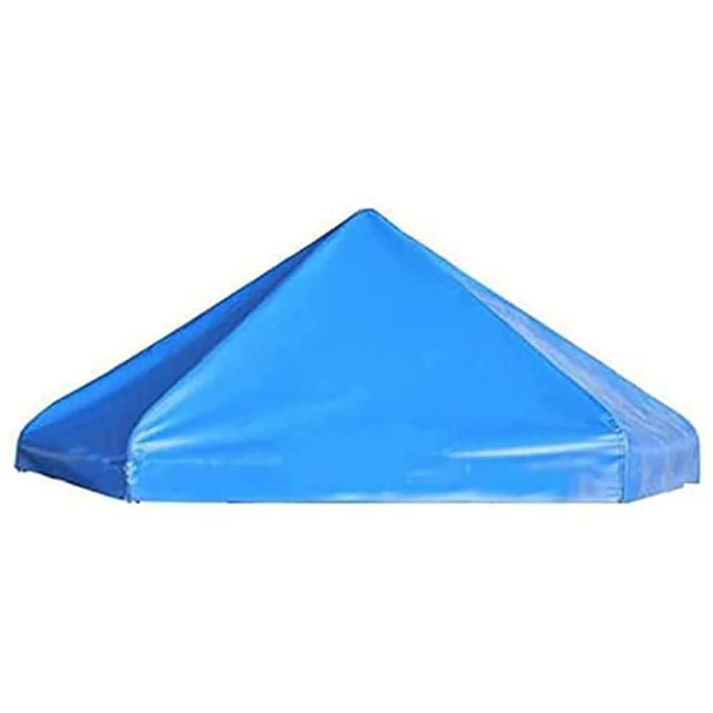 ZGFUSVFD 8ft,10ft,12ft,13ft,14ft,15ft Trampoline Top Canopy Fabric, Outdoor Trampoline Shade Fabric, Trampoline Top Cover Accessories (No Trampoline No Racks Only Canopy), Blue