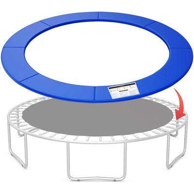 ZGFUSVFD Trampoline Spring Cover, Trampoline Replacement Safety Pad for 6FT-16FT Frames, No Holes for Poles, Variety of Colors