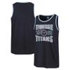 47 Men's Navy Tennessee Titans Upload Franklin Tank Top view 1