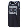 47 Men's Navy Tennessee Titans Upload Franklin Tank Top view 2
