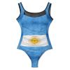 Women Flag of Argentina Swimsuit Swimwear 1 Piece Sets Bathing Suit Straps Halter Slimming Pool L view 3