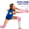 Sosation 2 Set Volleyball Knee Pads and Volleyball Arm Sleeves with Protection Pad Compression Forearm Wrist Guard with Thumb Hole Soft Breathable for Hitting Passing(Pink, Blue) view 2