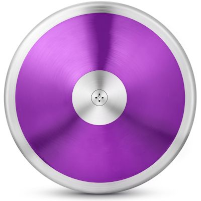 Wettarn 2 Pcs Discus, Man Women Discus Track and Field Discuses Track and Field Equipment (1 kg,Purple)