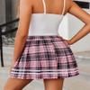 Avidlove Mini Pleated Plaid Skirt Women's Pleated Skirts Sexy Schoolgirl Skirt Sexy Costumes Womens Casual Skirts(Pink Plaid, XL) view 3