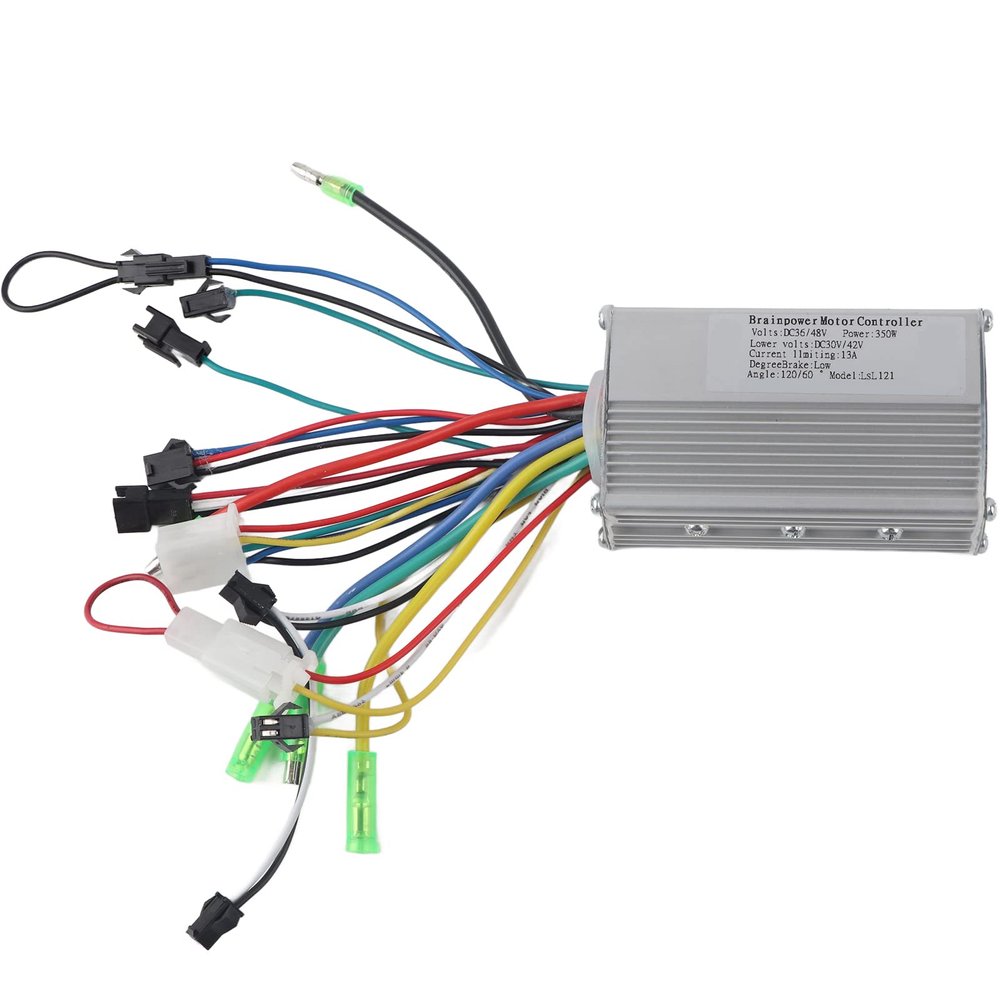 350W Brushless Motor Controller for with Instruction Labels Steady Speed & Sensitive Control, 36 Brushless Motor Controller Aluminium Alloy Suitable, Electric Conersion Kit for with Instruction