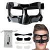 CREGOOLIF Nose Guard for Broken Nose,Protective Face Masks for Basketball and Soccer Sports,Adjustable Face Mask with Foam Padding for Men and Women, Black view 1