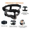 CREGOOLIF Nose Guard for Broken Nose,Protective Face Masks for Basketball and Soccer Sports,Adjustable Face Mask with Foam Padding for Men and Women, Black view 3