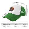 Sasquatch Bigfoot Trees Forest Baseball Cap for Men Women, Green Adjustable Trucker Hat, Outdoor Mesh Snapback Hat view 3