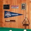 Brigham Young University 2024 March Basketball Madness Pennant Banner Flag view 2