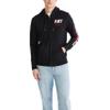 Aero Logo Full Zip Hoodie- Left Chest, Dark Black, L view 1