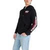 Aero Logo Full Zip Hoodie- Left Chest, Dark Black, L view 2