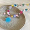 LZSUFDSK 2023 New Colorful Beaded Star Necklace Female Niche Design Sense Internet Red Clavicle Chain Dopamine Sweet Cool Babes view 2